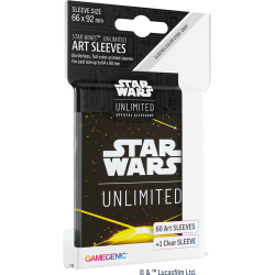 STAR WARS UNLIMITED ART SLEEVES : CARD BACK YELLOW