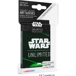 STAR WARS UNLIMITED ART SLEEVES : CARD BACK GREEN