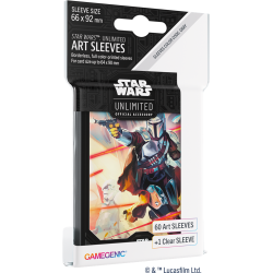 SW UNLIMITED ART SLEEVES CARD BACK MANDALORIEN